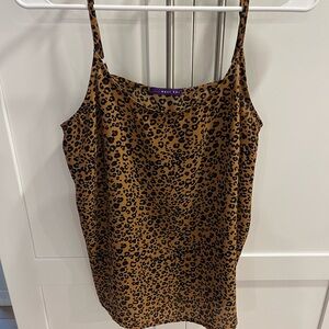 West Kei Brown and Black Leopard Print Camisole